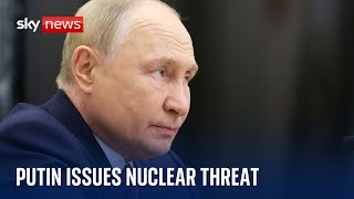 Putin threatens to use nuclear weapons on West if Russia is attacked  Ukraine war [upl. by Schaefer946]