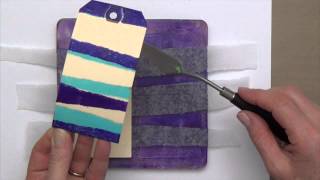 Easy Fun Gelli Arts® Printing on Tags [upl. by Ramraj]