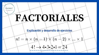 Factoriales  Ejercicios resueltos [upl. by Quigley]