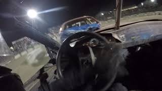 ancaster fair 2019 Friday night figure 8 racing heat 4 blown engine dnf go pro pov [upl. by Tirrell]