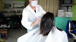 Ladys undershave and short bob cut FULL VIDEO ✂️ [upl. by Sadnalor75]