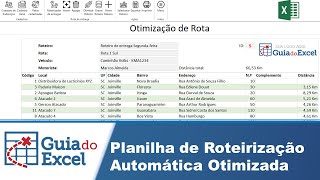 Planilha de roteirização de entregas [upl. by Htiel]