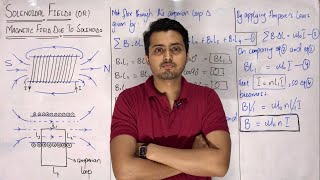 Solenoid  Magnetic field due to a solenoid  Solenoidal field  Electromagnetism  Ampere’s law [upl. by Swan]