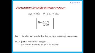 Chemical Equilibrium IA2 Chemistry Edexcel  Dr Hanaa Assil [upl. by Jehanna516]