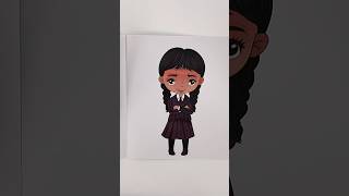 Wednesday Addams and Enid Decorate with DIY Sticker Book [upl. by Ydollem]