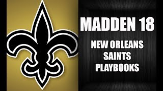 MADDEN 18 SAINTS PLAYBOOKS [upl. by Lednem]