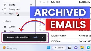 How to See Archived Emails in Gmail Where do Archived Emails go in Gmail [upl. by Storz]