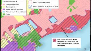 Illustration des zones inondées et inondables secteur de SainteMarthesurleLac [upl. by Fabozzi582]