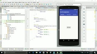 Tabbed Activity ANDROID STUDIO TUTORIALS [upl. by Auhsuj]