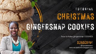 How to bake Gingersnap Cookies Recipe [upl. by Rimat]