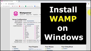 How to Download amp Install WAMP Server on Windows10 [upl. by Karole]