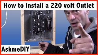 How to install a 220 volt outlet [upl. by Correy923]