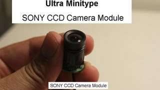 Ultra super small Mini CCD camera module  18mm Φ [upl. by Jayson]