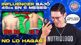 INFLUENCER PERDIÓ 45 KG de la PEOR FORMA POSIBLE 💀 NO LO HAGAS [upl. by Manheim]