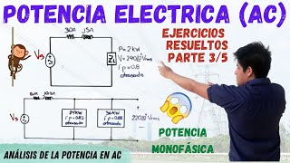 POTENCIA ACTIVA REACTIVA APARENTE COMPLEJA y FACTOR DE POTENCIA💥 2 EJERCICIOS RESUELTOS Desde 0 [upl. by Dazhahs209]