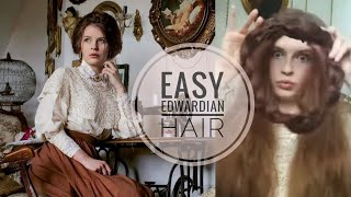 Easy Edwardian hair  belle epoque [upl. by Presber]