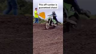 C Class amp Women vs INSANE OffCamber motocross racing dirtbike crash fail iphone shorts moto [upl. by Inalawi]