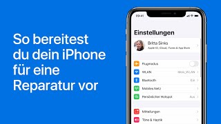 So bereitest du dein iPhone für eine Reparatur vor – Apple Support [upl. by Iknarf]