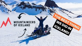 Snowmobiling In Iceland  With Mountaineers Of Iceland  Langjökull Glacier [upl. by Okomom]