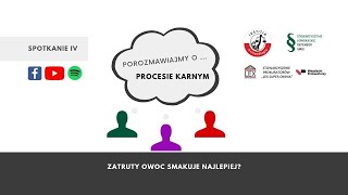 Zatruty owoc smakuje najlepiej   IV SPOTKANIE Porozmawiajmy o  procesie karnym [upl. by Nyral978]