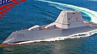 New Futuristic Stealth Destroyer USS Zumwalt DDG1000 at Sea  近未来的な新型ステルス駆逐艦 USSズムウォルトDDG1000 [upl. by Cummins21]