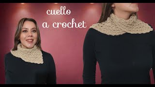 ⭐⭐⭐⭐⭐CUELLO A CROCHET SUPER CALIENTITO FACIL Y RAPIDO [upl. by Sualokcin]