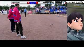 finale National top 300 pétanque doublette mixte Bourges contre Bodenguin [upl. by Nuy]