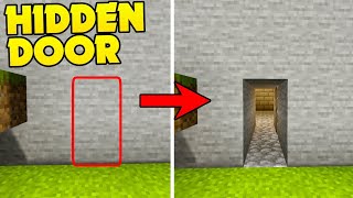 Minecraft How to make a Hidden Piston Door In BEDROCK Tutorial [upl. by Austen513]