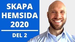 Skapa Hemsida 2020  DEL 2 Installera Wordpress På Din Webbplats [upl. by Madlen]