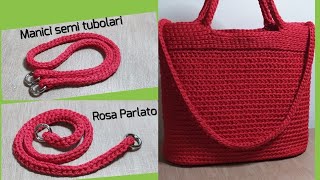 Tutorial Manici semi tubolari Uncinetto [upl. by Hulen]