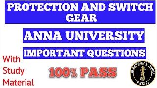 protection and switchgear important questions [upl. by Cilo]