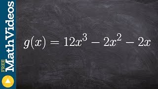 Learning to find the zeros of a cubic trinomial by factoring [upl. by Atinod267]