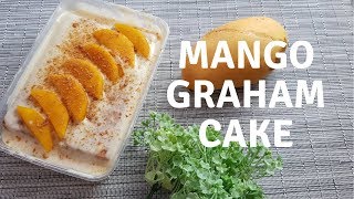 Mango Graham Cake  Refrigerated Cake Pinoy Recipe [upl. by Leighland]