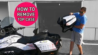 How To Remove Top Case on CanAm Spyder RT or F3 Limited by MartinTheVlogger [upl. by Herrmann]