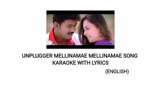 MELLINAMAE MELLINAMAE SONG UNPLUGGED KARAOKE WITH LYRICS [upl. by Evoy]