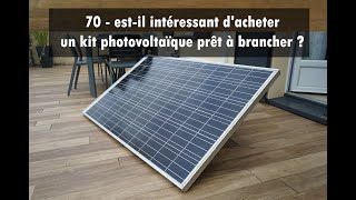 70  estil intéressant dacheter un kit photovoltaïque prêt à brancher [upl. by Averir]