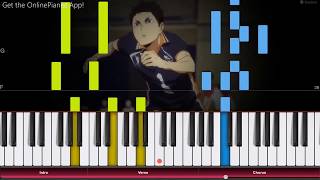 Haikyuu To the Top OP  Phoenix  Piano Tutorial  Piano Cover [upl. by Ahsinrad212]