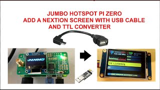 Jumbo MMDVM add Nextion screen to spare micro USB slot [upl. by Pomfret]