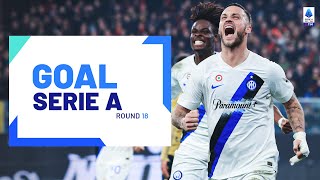 GOAL SERIE A  Arnautovic open his account with Inter  Goal Collection  Round 18  Serie A 202324 [upl. by Chesna]