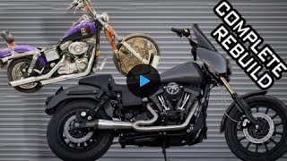 Rebuilding A Totaled Harley From Start To Finish  INSANE TRANSFORMATION [upl. by Docila]