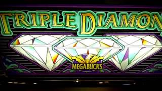 MEGABUCKS Slot Machine JACKPOT CAUGHT ON VIDEO  TRIPLE DIAMOND [upl. by Leumek]