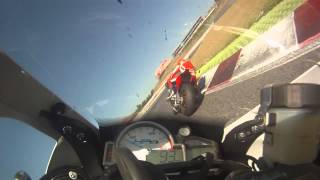 BMW HP4 VS APRILIA RSV4 RF 2015 Catalunya [upl. by Bridges]