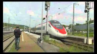 Due Cisalpino FS ETR 610 as test train in the new EC Brackwede SBB [upl. by Eahsed123]