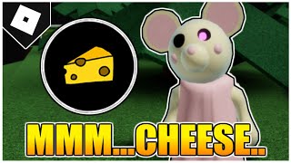 How to get the quotMMMCHEESEquot BADGE and UNLOCK MOUSY in PIGGY RP INFECTION ROBLOX [upl. by Tavie]