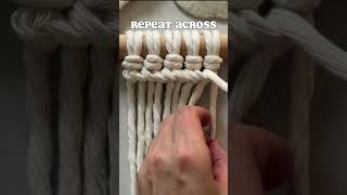 HERRINGBONE Macrame Pattern macrametutorial macrameknots [upl. by Airehtfele664]