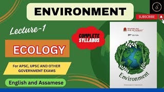 EnvironmentLecture1EcologyAPSCUPSCCivil Service Exam [upl. by Kamat]