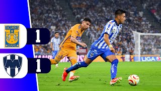 MONTERREY IGUALA 1  1 ANTE TIGRES POR LOS CUARTOS DE FINAL VUELTA LIGA MX  REY DEPORTIVO [upl. by Hadnama]