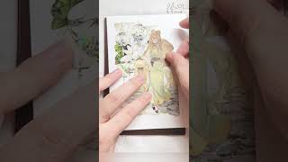 ASMR collage  postcard  古裝拼貼明信片 手帳拼貼  緋緋FiFi 紙膠帶 asmr 拼貼 asmrjournal journalwithme [upl. by Talanta]