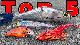 Top 5 Baits For March Bass Fishing [upl. by Llenoil]