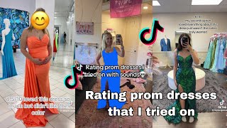 Rating prom dresses that I tried on  TikTok Compilation [upl. by Neb250]